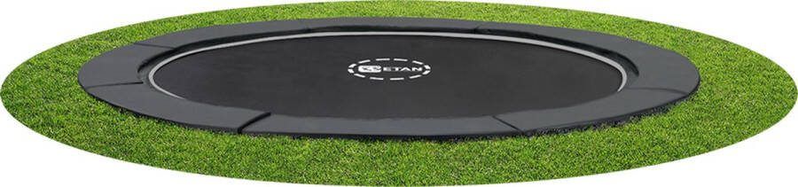Etan PremiumFlat Trampoline ø 427 cm 14ft Grijs Rond Volledig Gelijkvloers Inground Trampoline Max. Gebruikersgewicht 150 kg