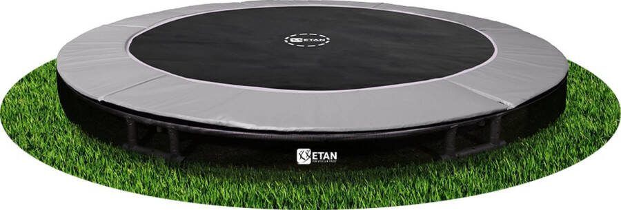 Etan Sky-Flyer Inground Trampoline Ø 366 cm 12ft Grijs UV-bestendig Randkussen Max. Gebruikersgewicht 150 kg