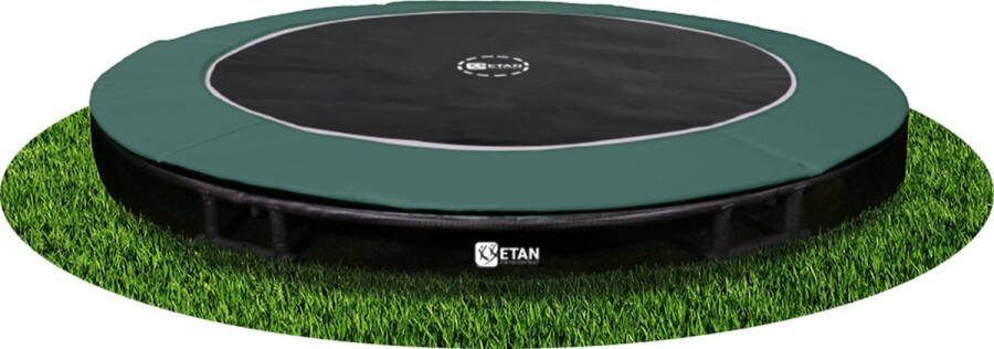 Etan Sky-Flyer Inground Trampoline Ø 427 cm 14ft Groen UV-bestendig Randkussen Max. Gebruikersgewicht 150 kg