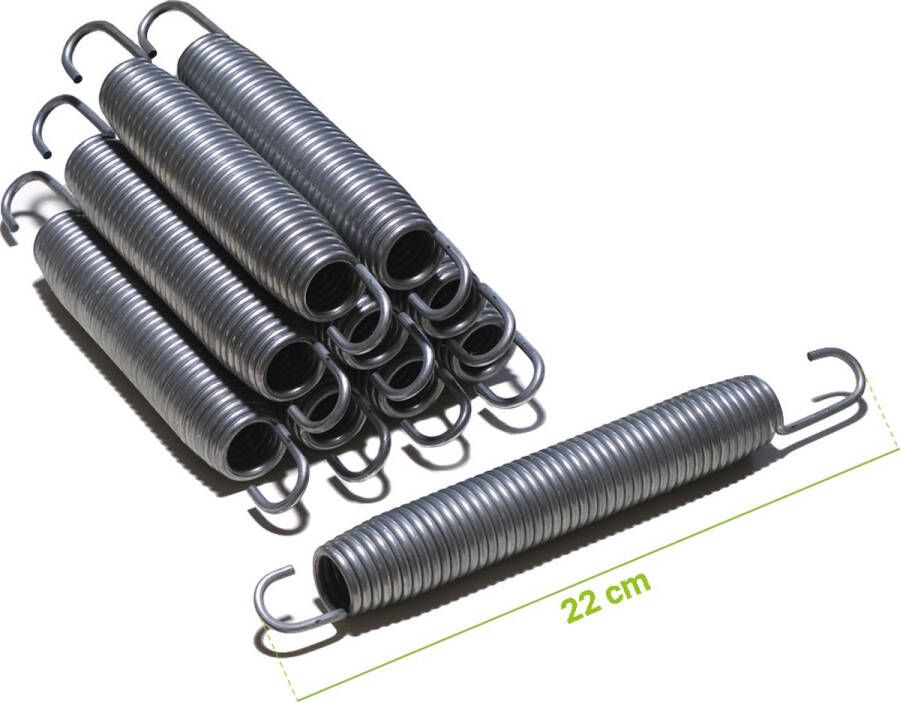Etan Universele Trampoline Veren Premium Lengte 22 cm Set van 50 stuks Hoge Kwaliteit Trampoline Veer Roestbestendig Met Zink Verwerkt