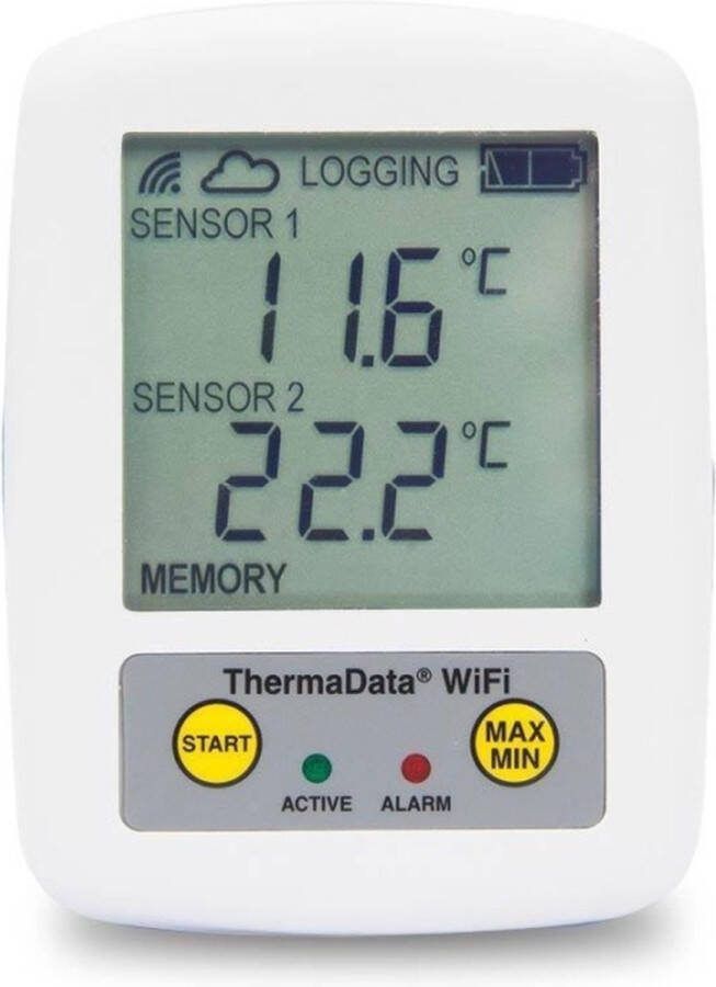 Eti TD2TC WiFi Temperatuur Logger Twee sensoraansluiting Draadloos temperatuur monitoren Type K