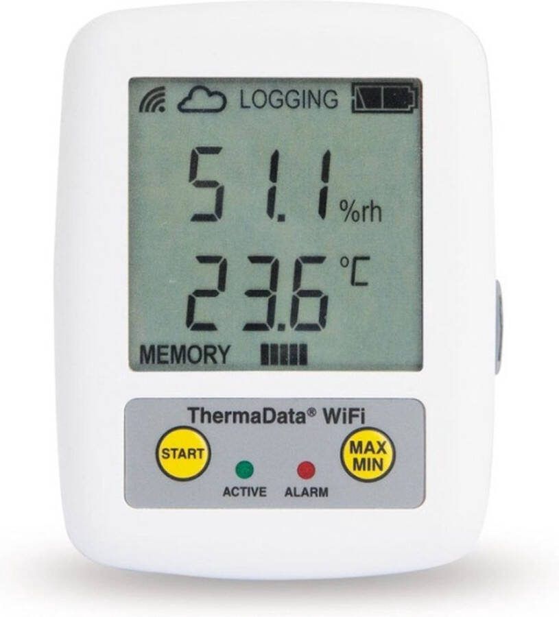 Eti WiFi Luchtvochtigheid & Temperatuur Logger Instelbare Alarmen Gratis Software