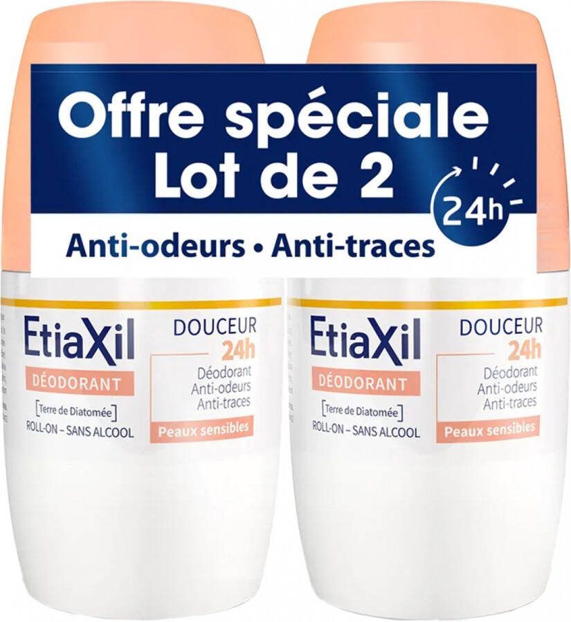 Etiaxil 48H Gentle Roll-On Deodorant Set van 2 x 50 ml