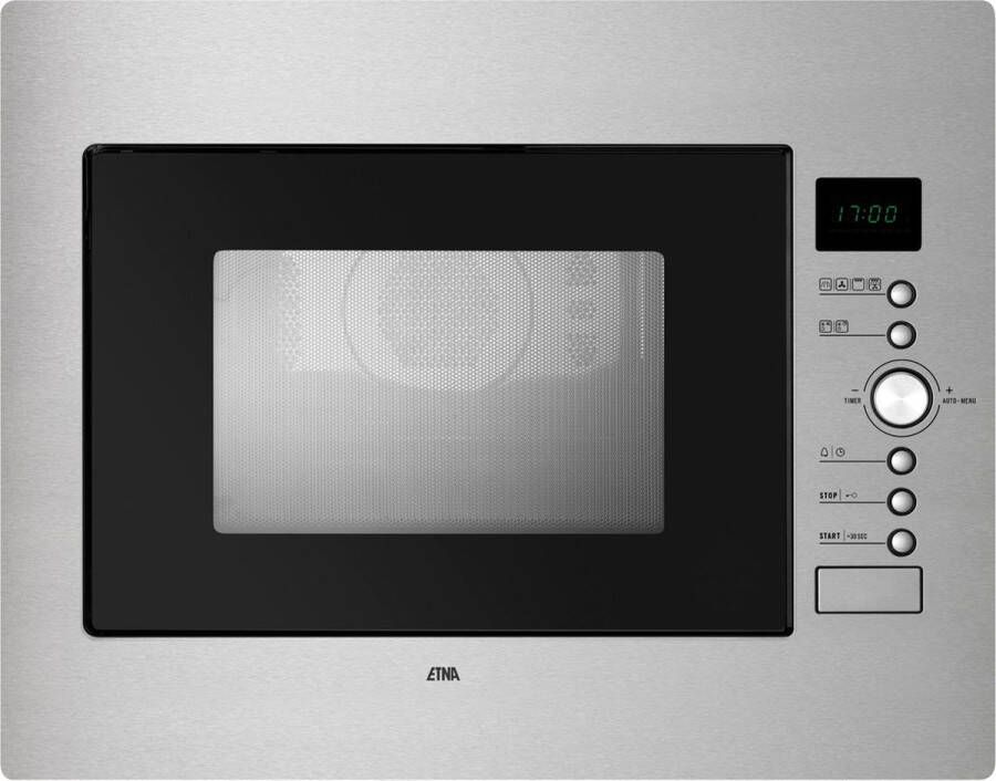 ETNA A2132HRVS Inbouw combi magnetron Zilver