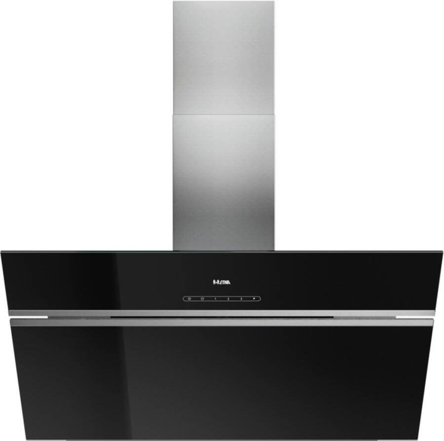 ETNA AD780RVS Schuine afzuigkap Wandafzuigkap RVS 80 cm