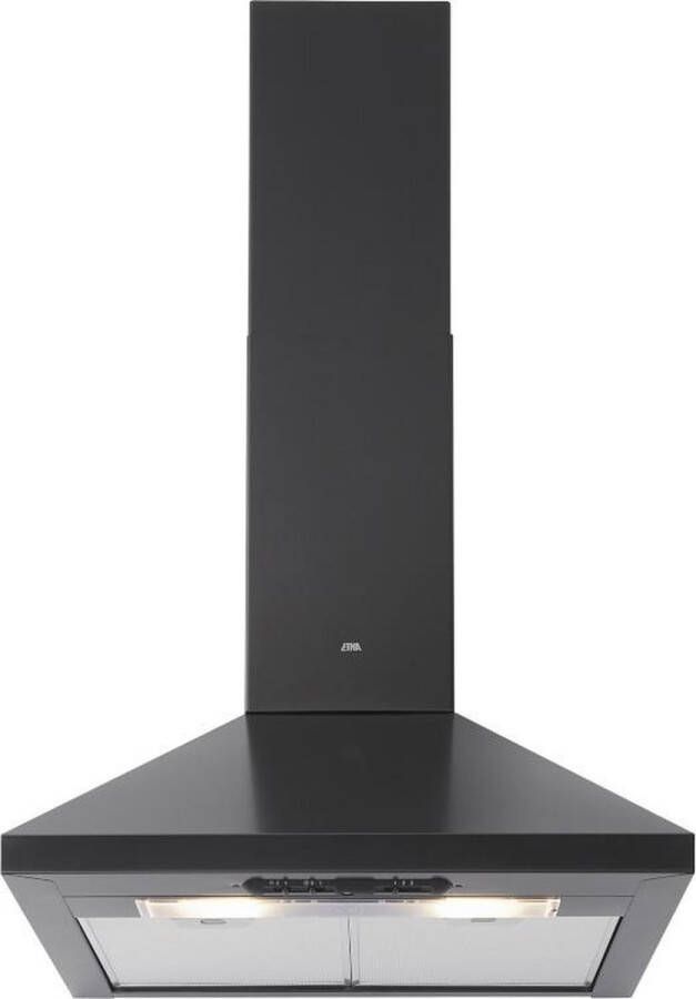 ETNA AP360ZT Wandschouw afzuigkap Landelijke schouwkap Zwart 60 cm