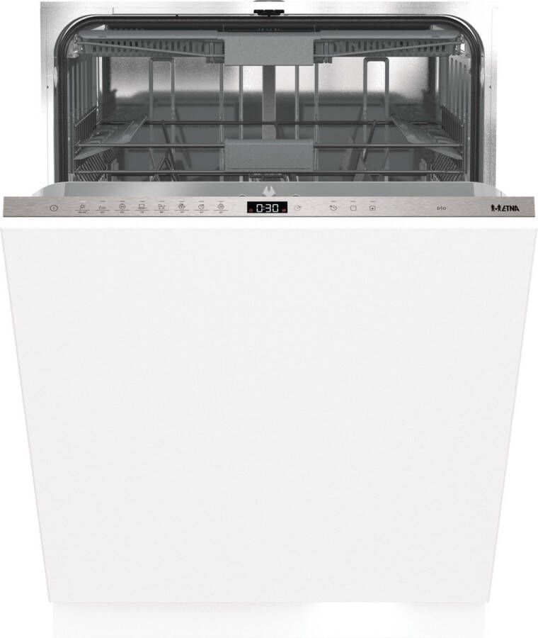 ETNA VW942HM Inbouw vaatwasser XXL 60 cm Flexibele besteklade Sleepscharnier Koolborstelloze motor