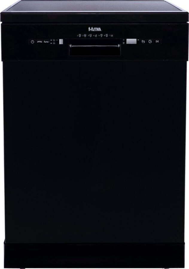 ETNA VWV142ZWA Vrijstaande vaatwasser Zwart 60 cm 42dB 14 Couverts Extra droog