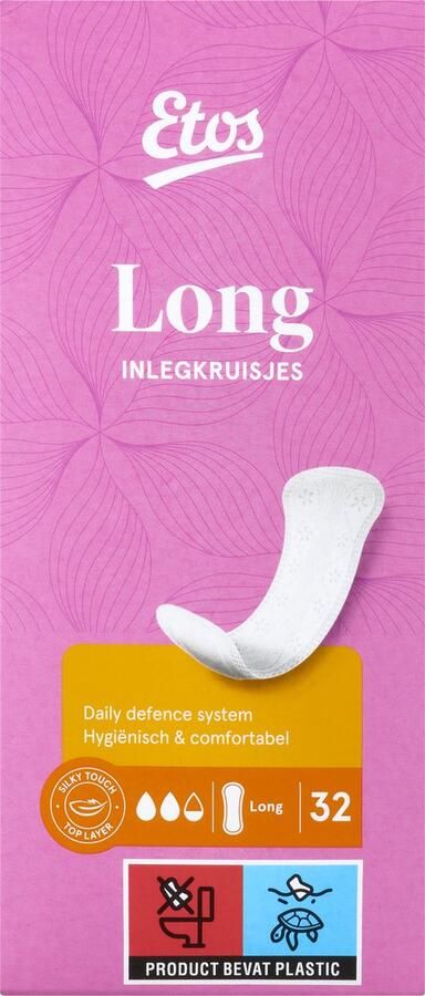 Etos Inlegkruisjes voordeelverpakking Long 6 x 32 stuks