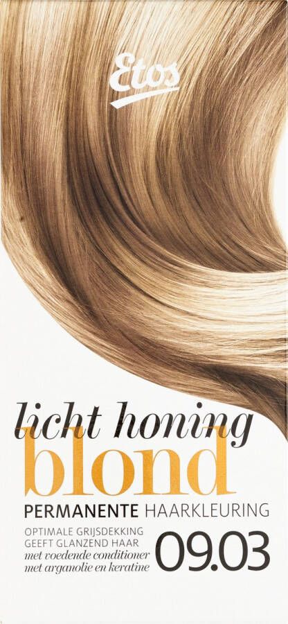 Etos Permanente Haarverf Licht Honing Blond 09.03 120 ML