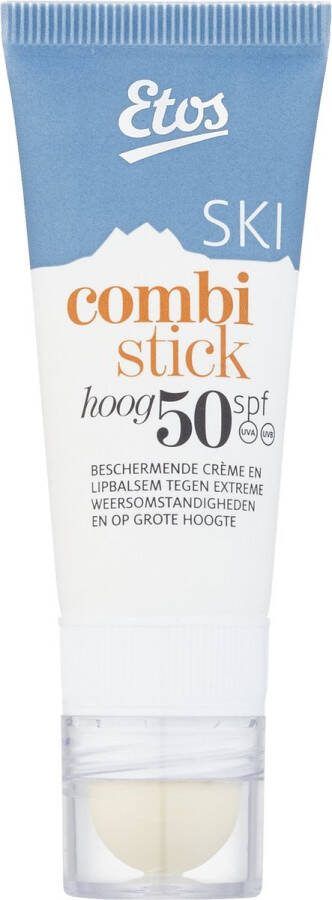Etos Ski combi stick 2-In-1 SPF 50 Cream Lippenbalsem Vegan 20 ML