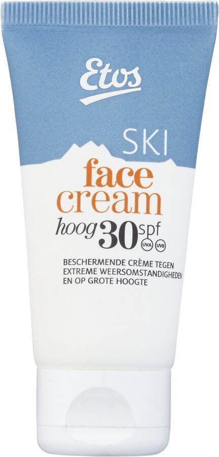 Etos Ski Zonnebrand Gezicht SPF 30 Cream 30 ML