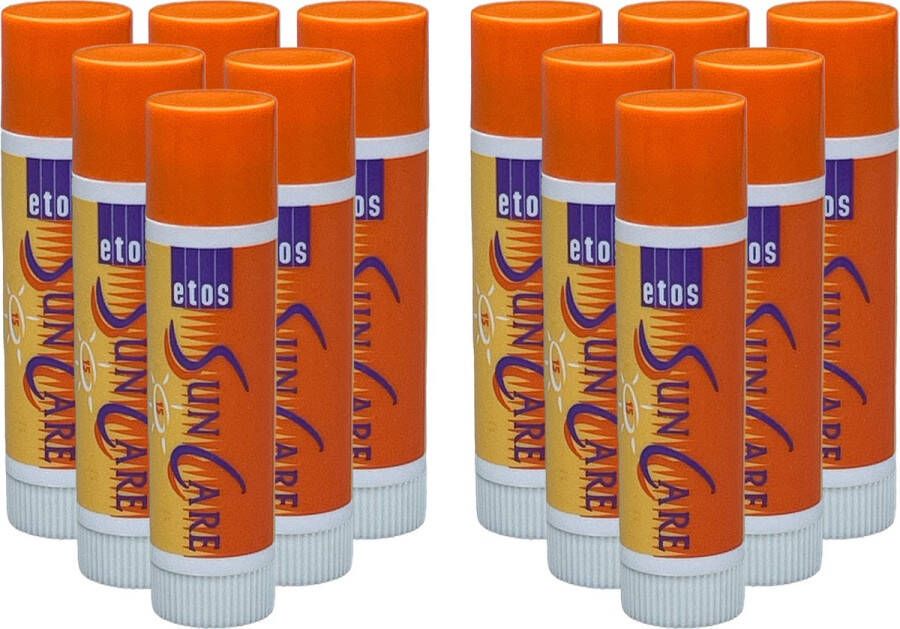 Etos Sun Care Lippenbalsem factor 15 6 gr 12 stuks