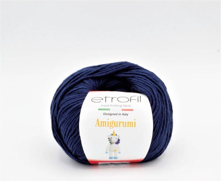 Etrofil Amigurumi Garen-Donker Blauw-no 75024-haakkatoen amigurumi haken breien katoen wol garen breiwol breigaren
