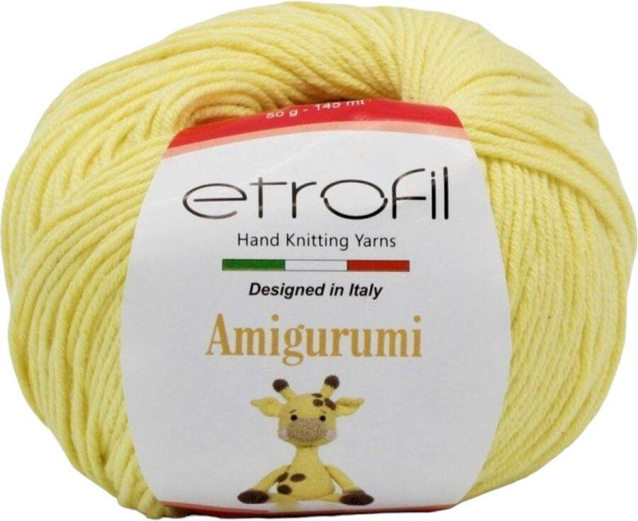 Etrofil Amigurumi Garen-Geel-no70213-haakkatoen amigurumi haken breien katoen wol garen breiwol breigaren