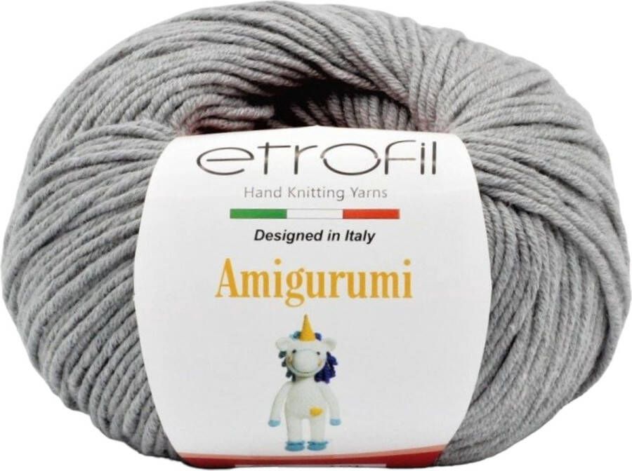 Etrofil Amigurumi Garen-Licht Grijs-no70974-haakkatoen amigurumi haken breien katoen wol garen breiwol breigaren