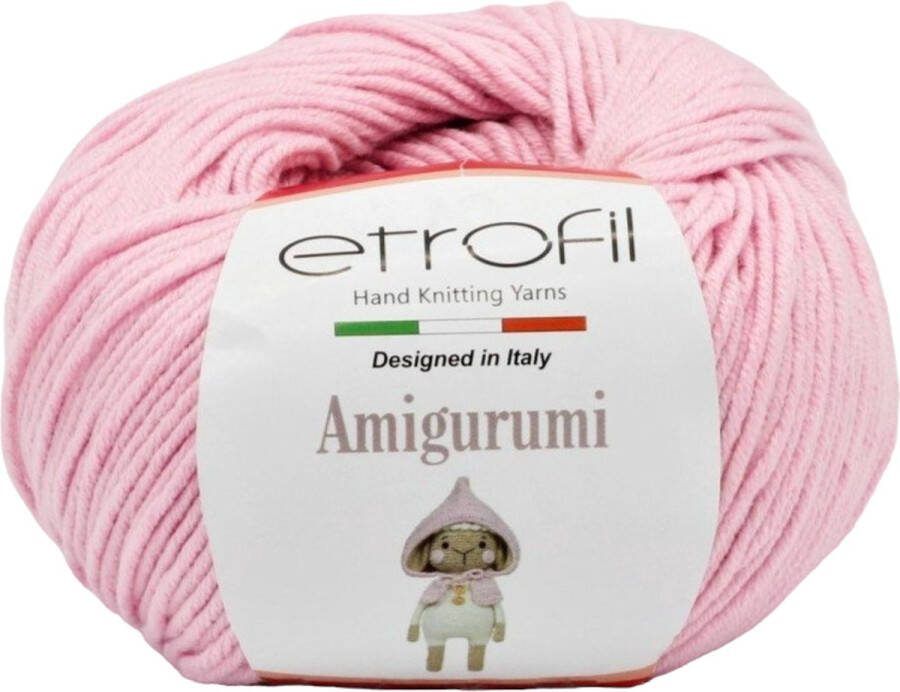 Etrofil Amigurumi Garen-Licht Roze-no73077-haakkatoen amigurumi haken breien katoen wol garen breiwol breigaren