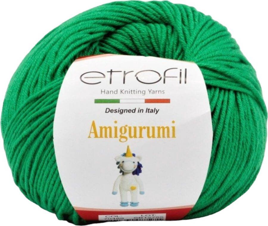 Etrofil Amigurumi Garen-Mosgroen-no70489-haakkatoen amigurumi haken breien katoen wol garen breiwol breigaren