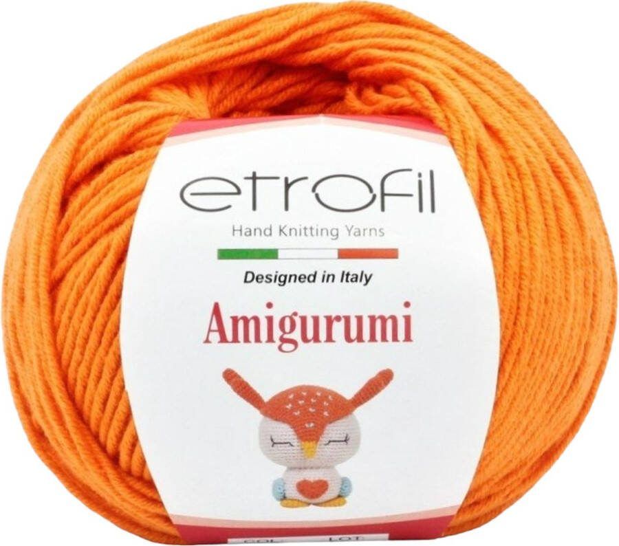 Etrofil Amigurumi Garen-Oranje-no70220-haakkatoen amigurumi haken breien katoen wol garen breiwol breigaren