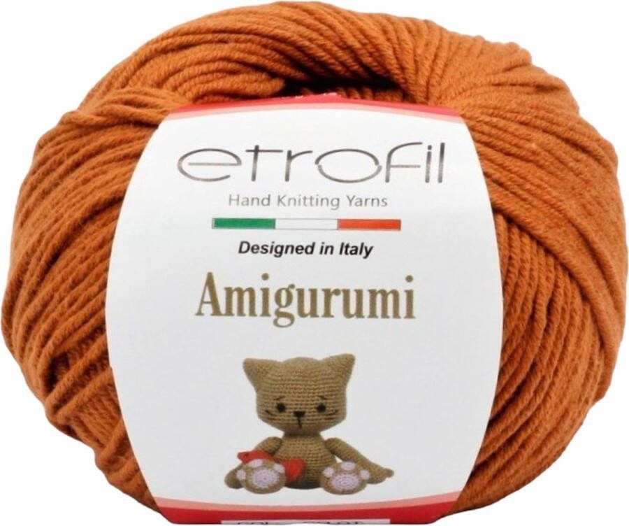 Etrofil Amigurumi Garen-Terracotta-no 70744-haakkatoen amigurumi haken breien katoen wol garen breiwol breigaren