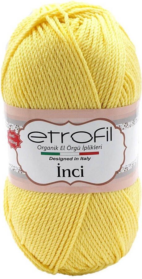 Etrofil Garen Inci-Lichtgeel 72008-100% Premium Acryl Anti Pilling Garen-Haken-Breien