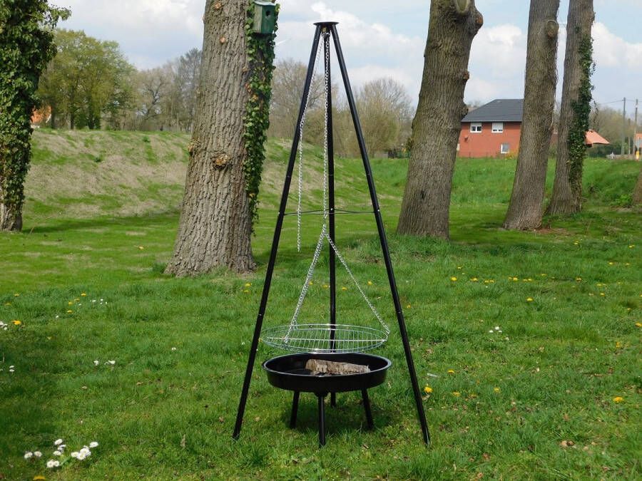 ETW BBQ vuurschaal met driepoot inclusief rooster