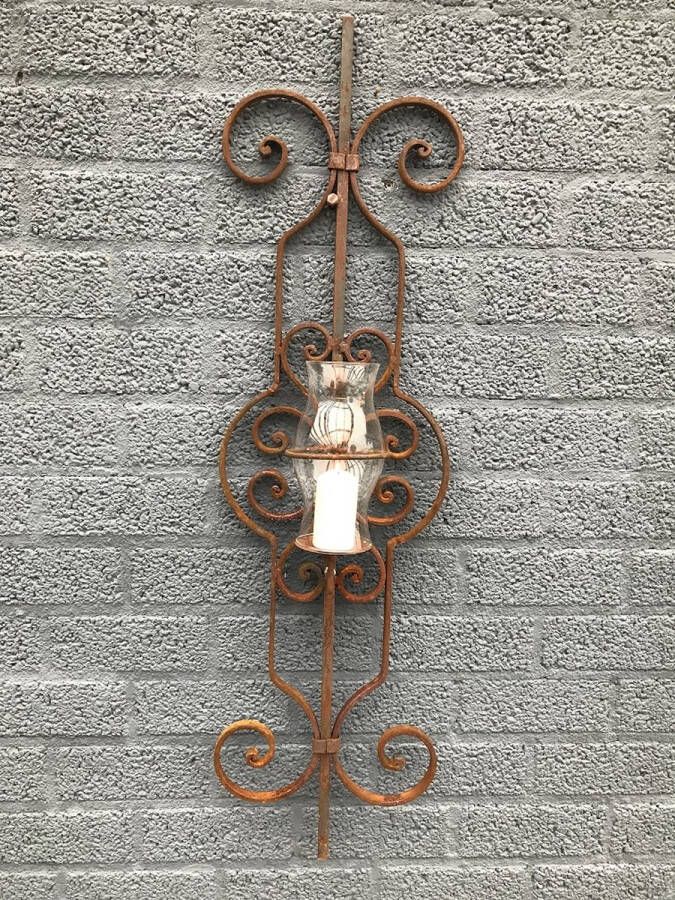 ETW Fraai wandornament als een kaarshouder mooie decoratieve kandelaar