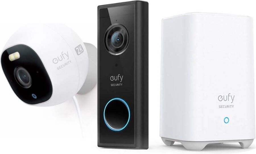 Eufy by Anker Video Deurbel + Outdoor IP Inclusief HomeBase 2 Bundel