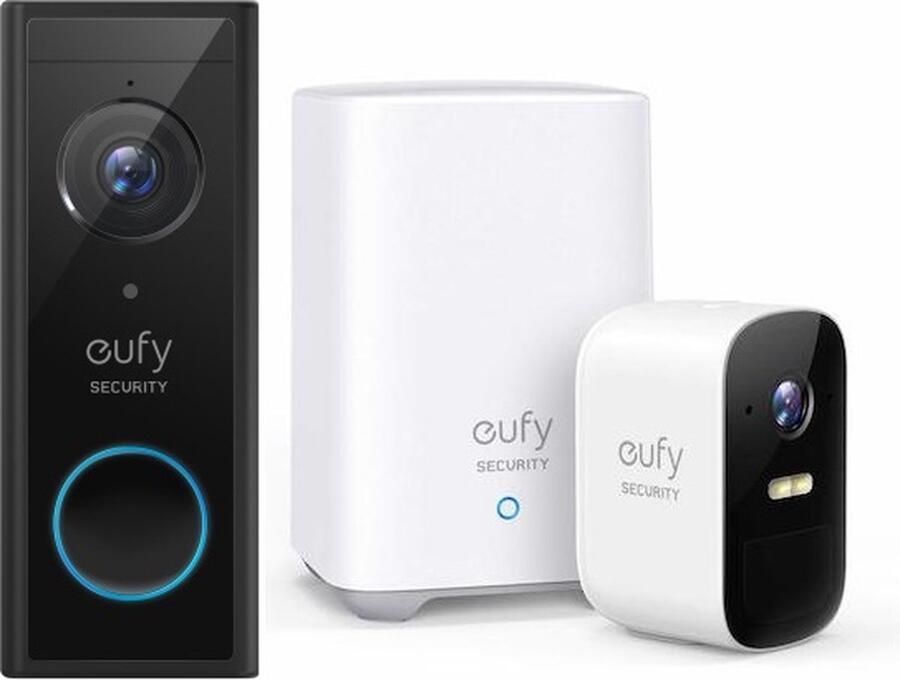 Eufy by Anker Video Deurbel + Cam 2C Inclusief HomeBase 2 Bundel