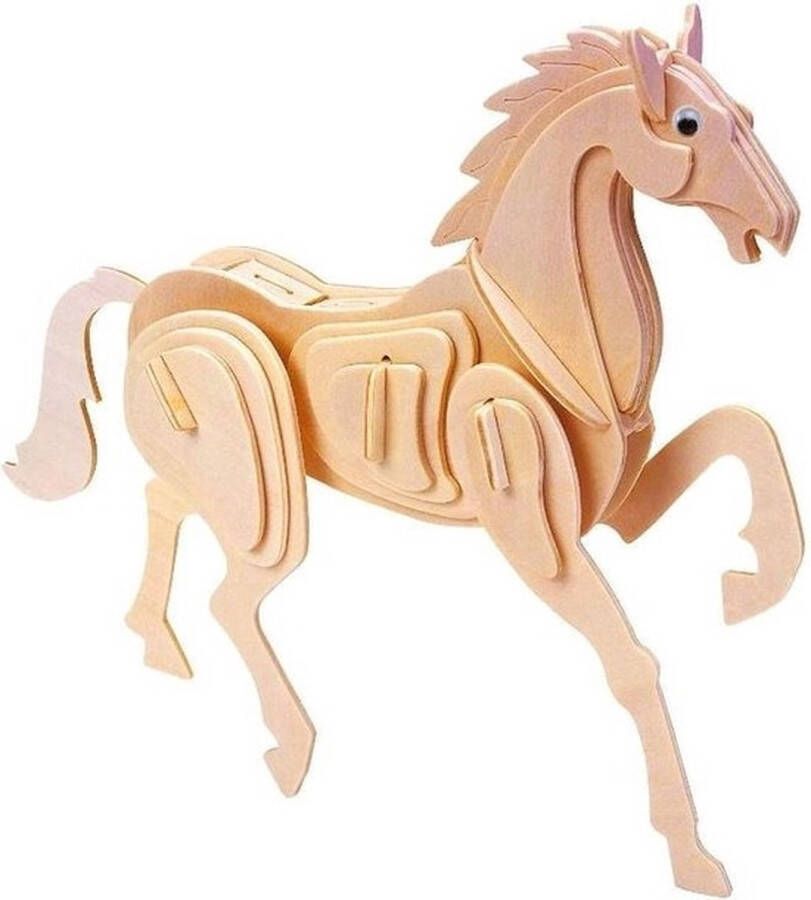 Dobeno Gepetto&apos;s Workshop 3D puzzel van hout paard 27 cm