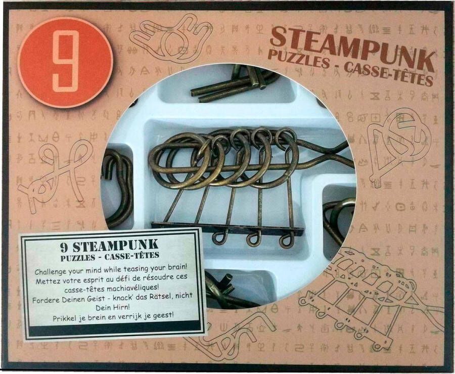 Eureka Steampunk Puzzles 9 puzzles in brown box *-**** (only available in display 52473200)