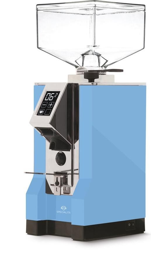 Eureka Mignon Specialita (16CR) koffiemolen chroom babyblauw