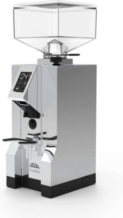 Eureka Mignon Turbo (16CR) koffiemolen chroom chroom met 1 kg Koepoort Koffie koffiebonen