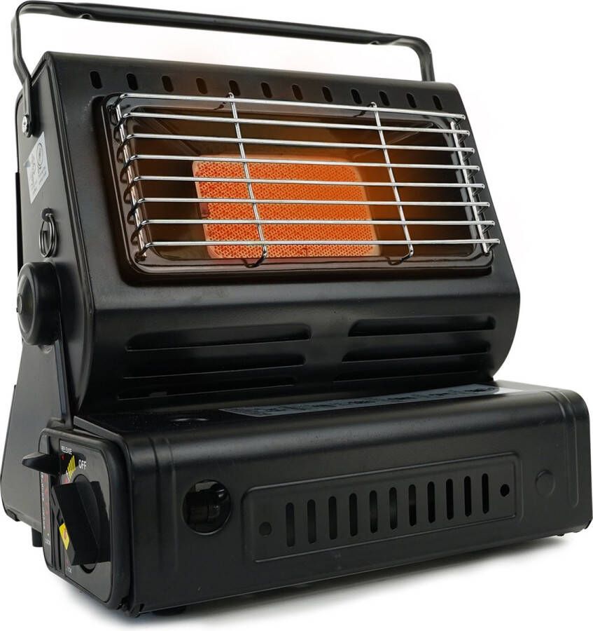 Eurocatch Outdoor Eurocatch Gaskachel Heater Kacheltje Terrasverwarmer Campingkachel Gas Heater Verstelbaar Draagbaar