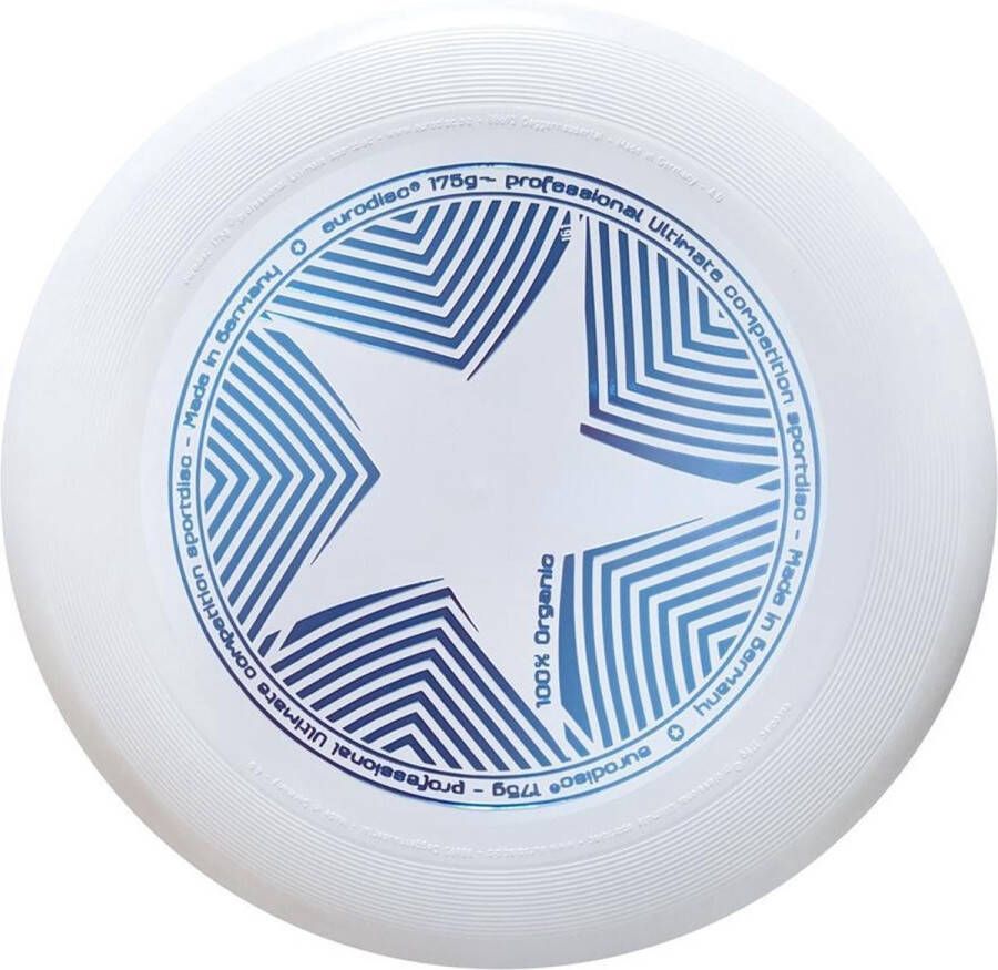 Eurodisc Frisbee Ultimate-Star 175 gram Wit