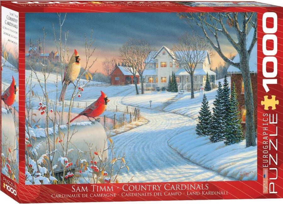 Eurographics puzzel Country Cardinals Sam Timm 1000 stukjes