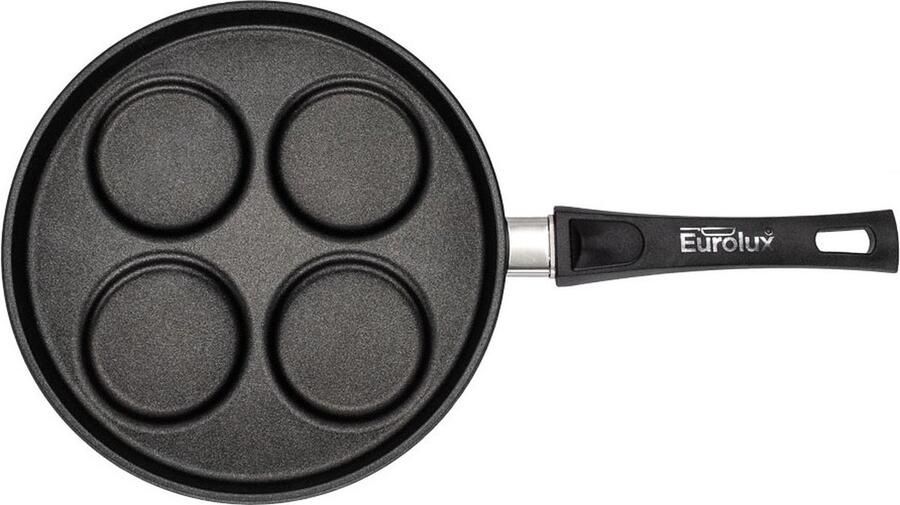 Eurolux Ei Pannenkoekenpan met afneembare steel 26 x 3 5 cm flexinductie combizone