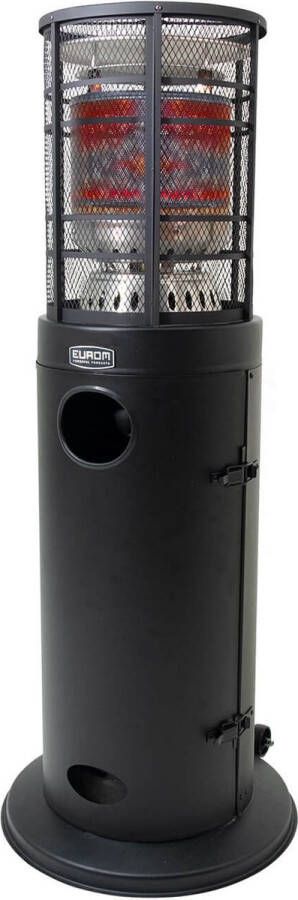 Eurom Area Lounge Terrasverwarmer gas staand verrijdbaar verwarmt tot 50m² max. 9000 W