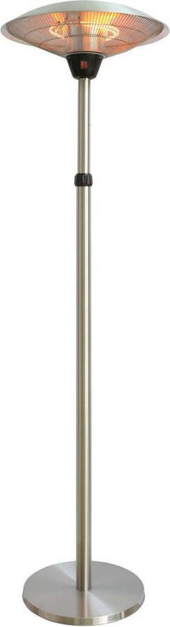 Eurom PD2101 XXL Terrasverwarmer elektrisch RVS Grijs