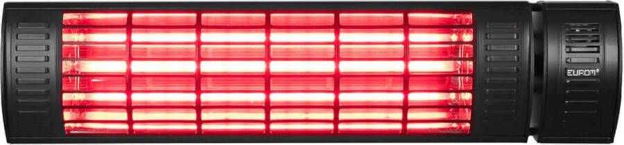 Eurom Terrasverwarming Golden 2000 Ultra RCD Zwart 2000 Watt Elektrisch IP65 Spuitwaterdicht Waterproof 3 Standen Hangend - Foto 2