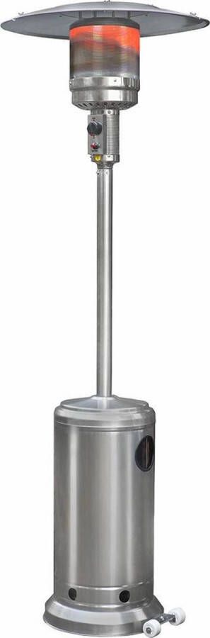 Eurom THG 14000 RVS Staande gas terrasverwarmer 14000W 800 x 455 x 2200mm