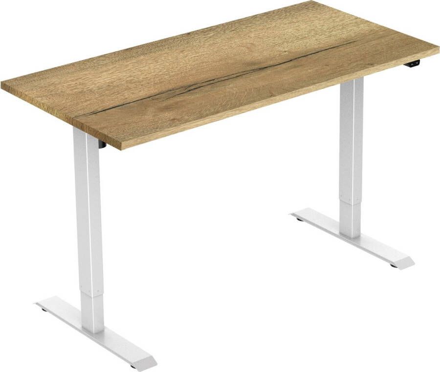 Euroseats zit-sta bureau Active W 120x80 cm Elektrisch verstelbaar Natuur eiken