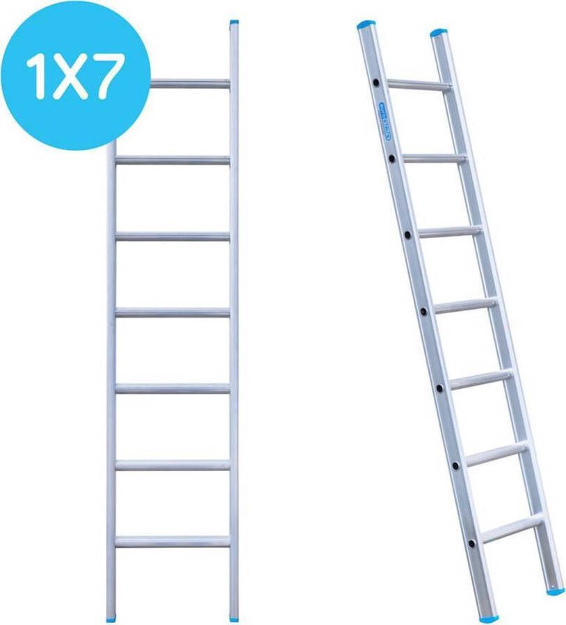 Eurostairs Ladder enkel recht 1x7 sporten
