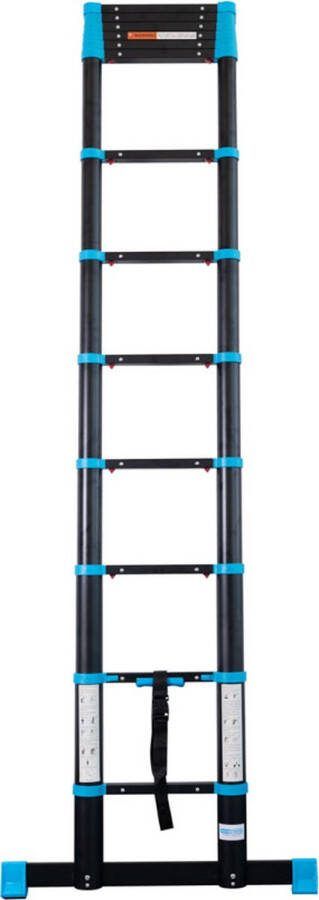 Eurostairs Telescoopladder Vouwladder 3 8 meter 13 treden met softclose