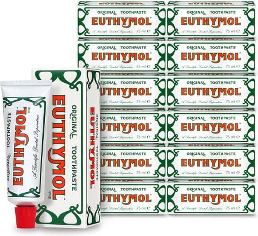 Euthymol Originele tandpasta 12X 75ml Voordeelverpakking