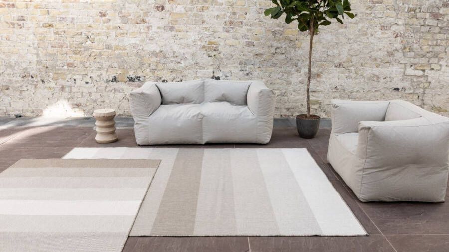 Eva Interior Buiten vloerkleed Boa Bruin Grijs dubbelzijdig Polypropyleen 200 x 290 cm (L)