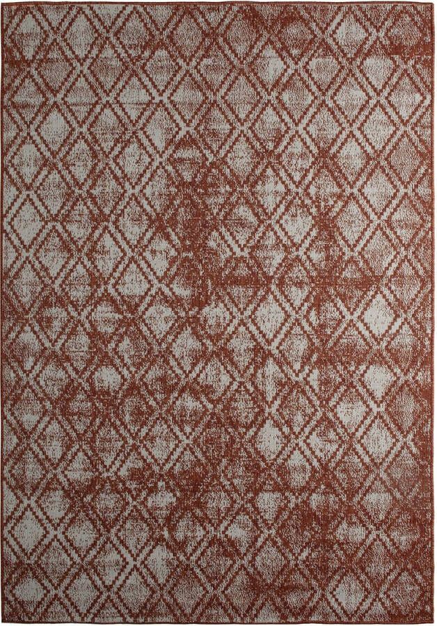 Eva Interior Buiten vloerkleed Frost Roest Wit dubbelzijdig - 200 x 290 cm (L) Rood Polypropyleen 200 x 290 cm (L)