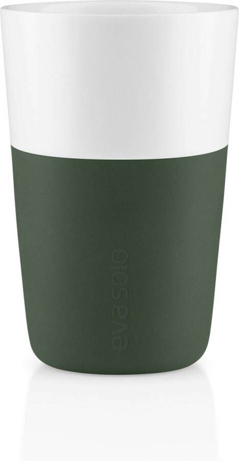 Eva Solo Beker voor Cafe Latte Set van 2 Stuks Emerald Green Aluminium Groen