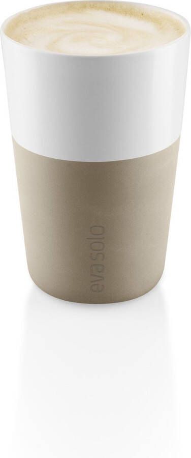 Eva Solo Beker voor Cafe Latte Set van 2 Stuks Pearl Beige Aluminium Beige