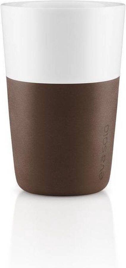 Eva Solo Caffe Latte Koffiekopjes set van 2 stuks Koffiebruin